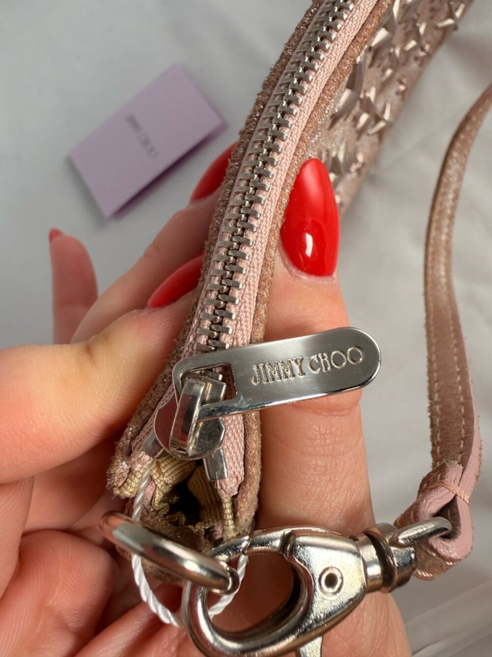 Jimmy Choo Metallic Star Studded Pouchette - Picture 4 of 6